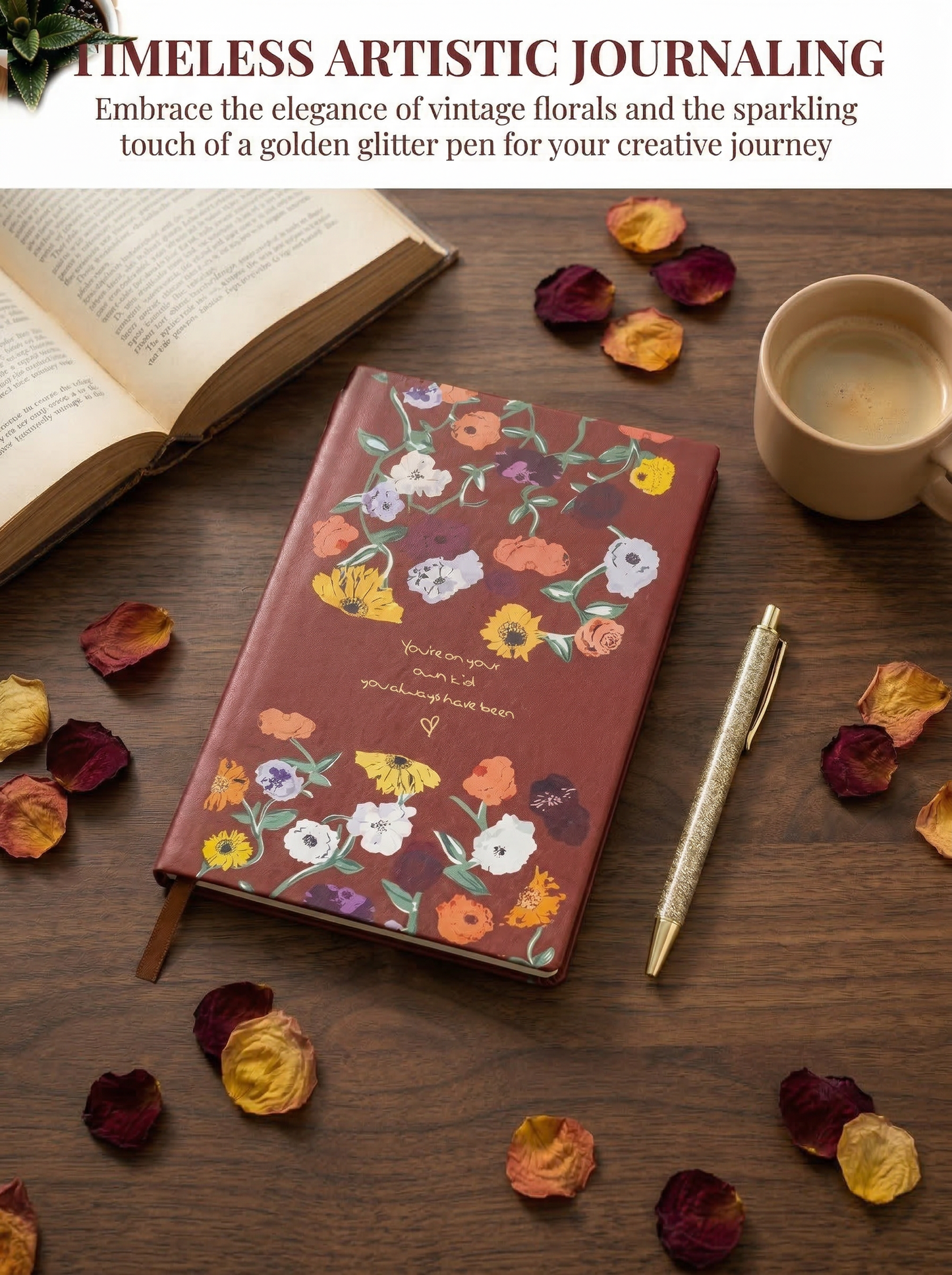 The Piano Inspired Premium Layflat Notebook with Pen, 100 Pages 8.6x6 Inch, Waterproof Music Journal for Piano Composition Notebook Cover, Office Decor