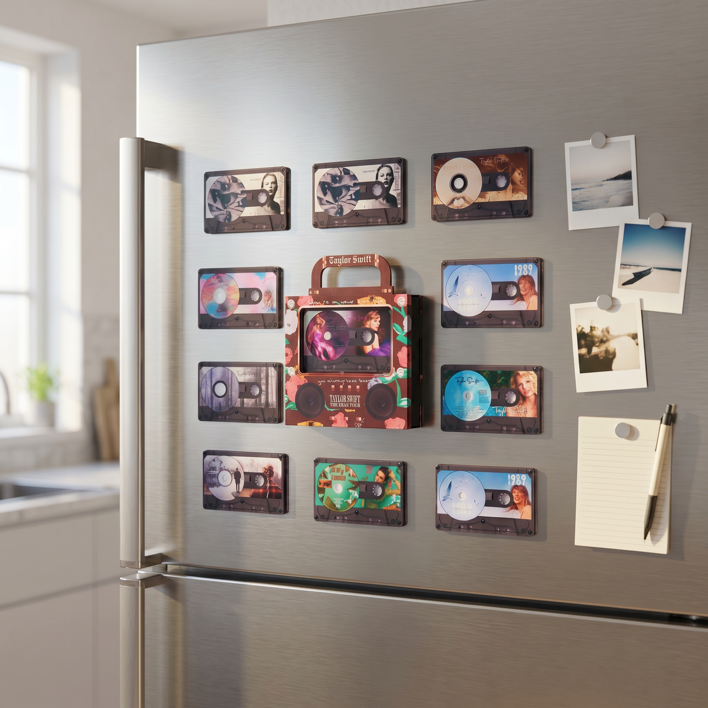 Universal NFC Cassette-Shaped Music Magnet for the Fridge: NFC-Enabled Auto-Play Acrylic Ornament