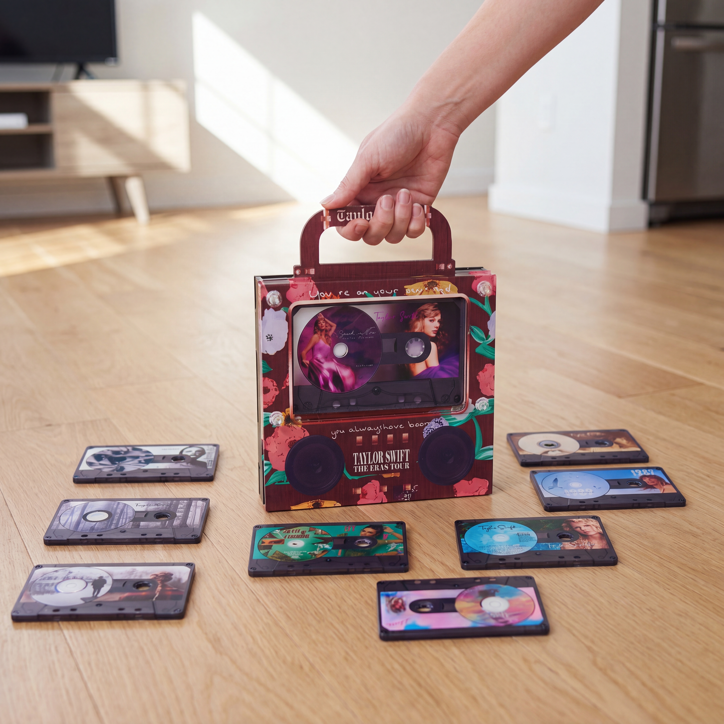 Universal NFC Cassette-Shaped Music Magnet for the Fridge: NFC-Enabled Auto-Play Acrylic Ornament