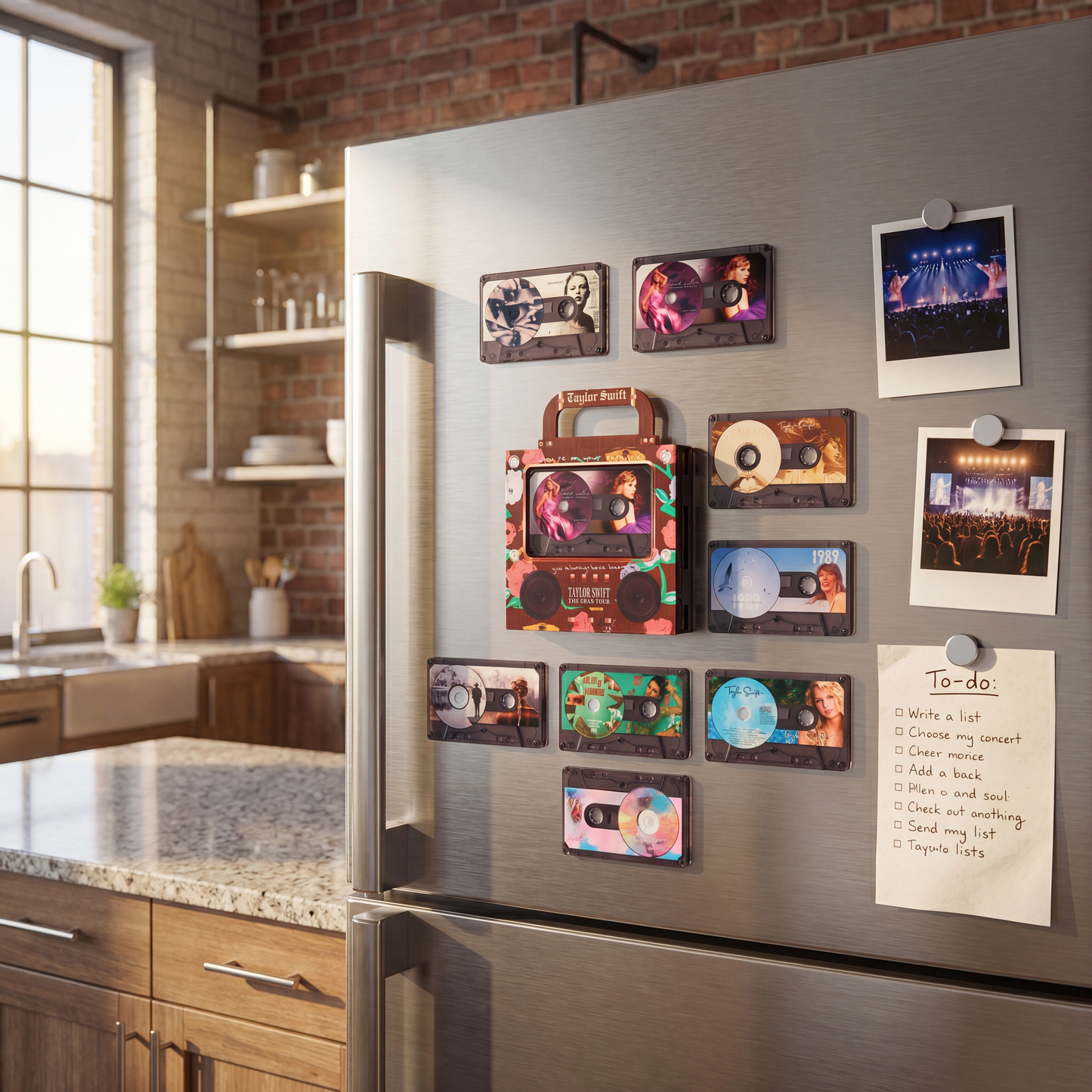 Universal NFC Cassette-Shaped Music Magnet for the Fridge: NFC-Enabled Auto-Play Acrylic Ornament